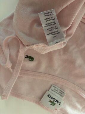 Lacoste Light Pink Tank Top with Green Croc Patch